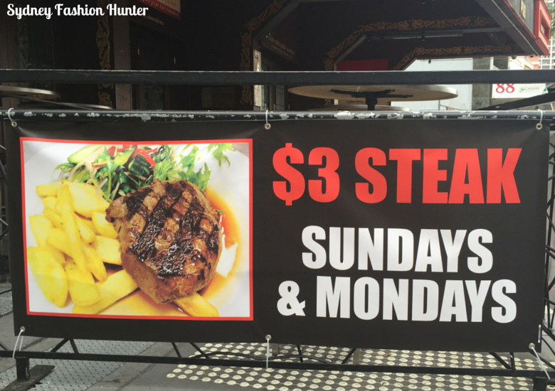 Sydney Fashion Hunter - Gold Coast $3 Steaks