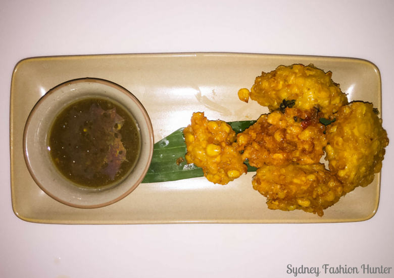 Sydney Fashion Hunter: Hamilton Island Dining - Coca Chu - Corn Fritters