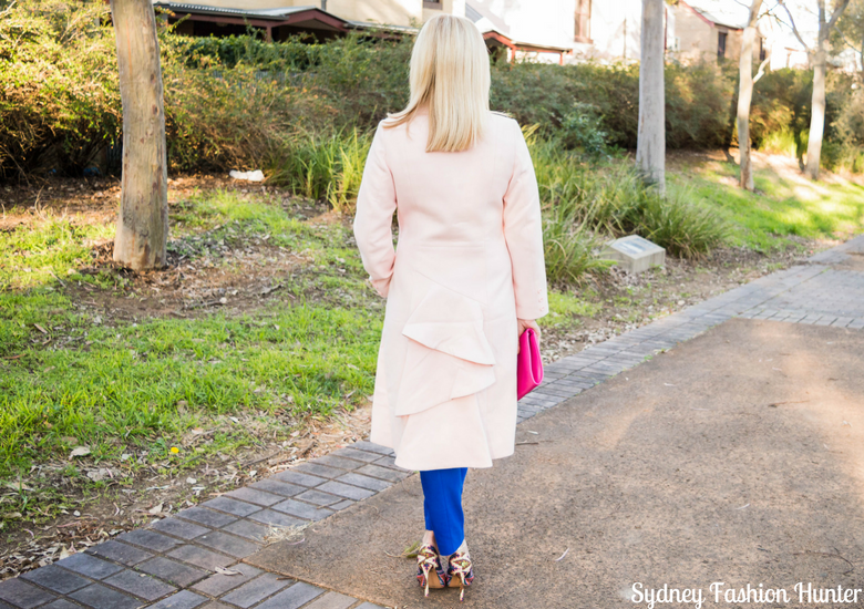 Sydney Fashion Hunter: Fresh Fashion Forum #46 - Pink Waterfall Coat - Back