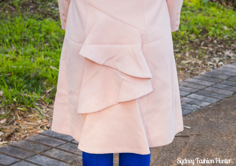 Sydney Fashion Hunter: Fresh Fashion Forum #46 - Pink Waterfall Coat - Coat Detail