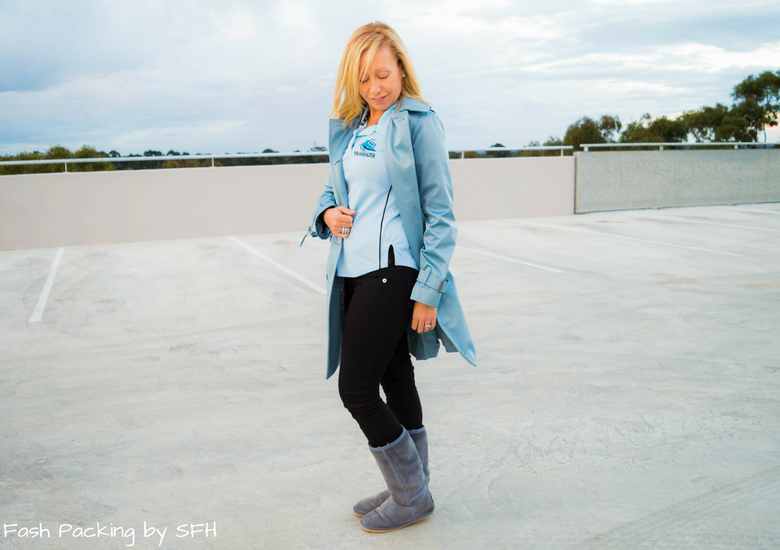 Fash Packing by Sydney Fashion Hunter: Black, White & Blue: Fresh Fashion Linkup 52 - Side