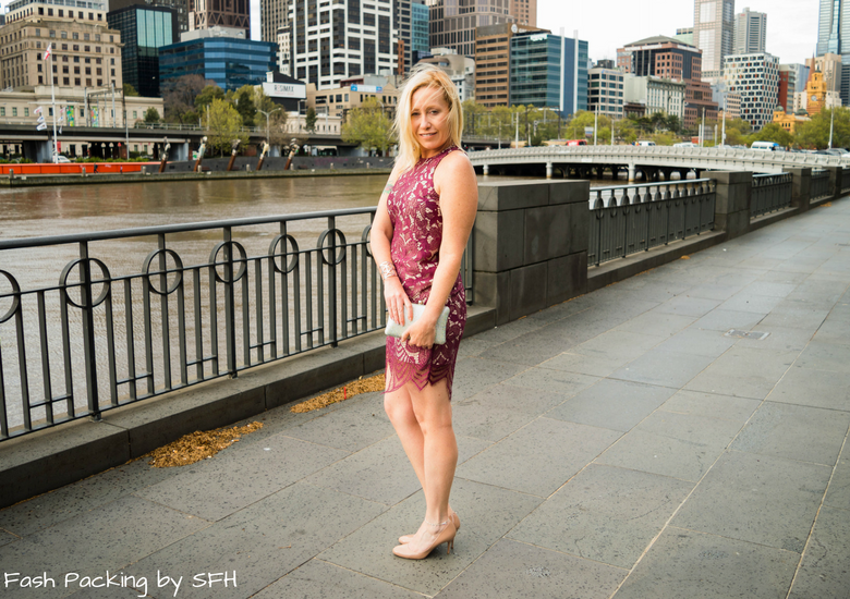 Fash Packing by Sydney Fashion Hunter: Fresh Fashion Forum 53 - Ruby Lace Dress - Side