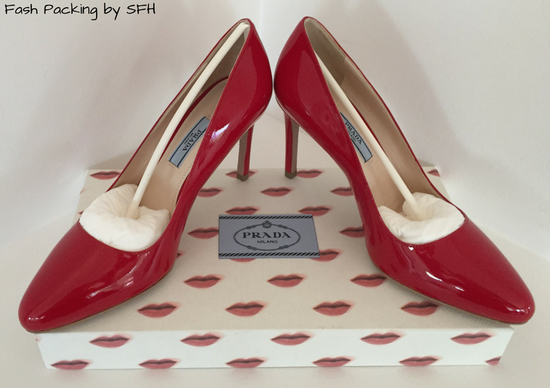 Fash Packing by SFH: Fresh Fashion Forum #60 - Custom Made Red Prada Pumps