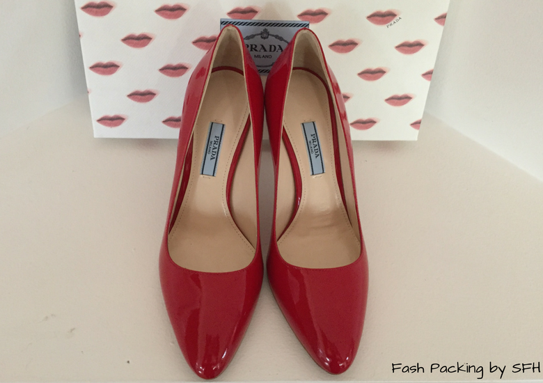 Fash Packing by SFH: Fresh Fashion Forum #60 - Custom Made Red Prada Pumps