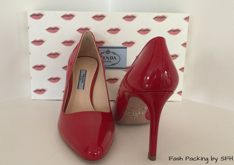 Fash Packing by SFH: Fresh Fashion Forum #60 - Custom Made Red Prada Pumps