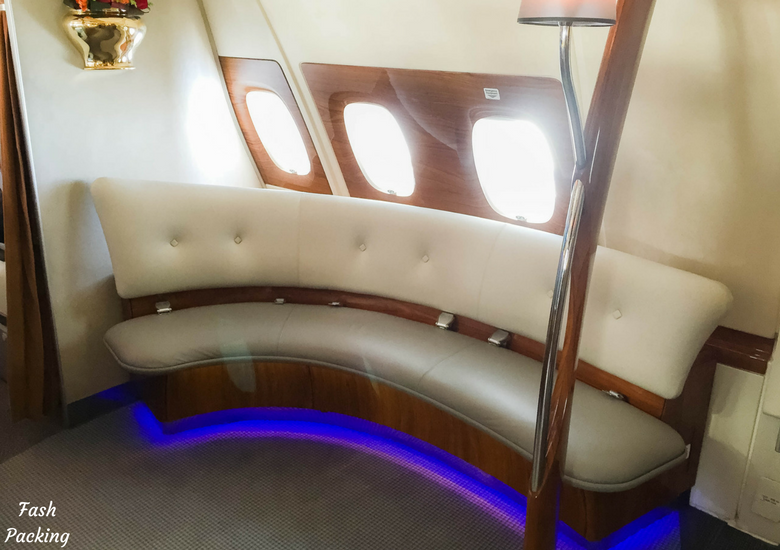 Fash Packing: Emirates A380 Business Class Review - Bar Seating