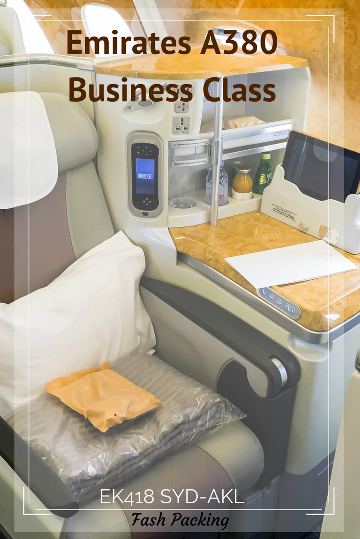 Pinterest Fash Packing: Emirates A380 Business Class Review