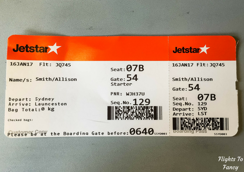 Jetstar A320 Domestic Economy Review SYD-LST - Flights To Fancy