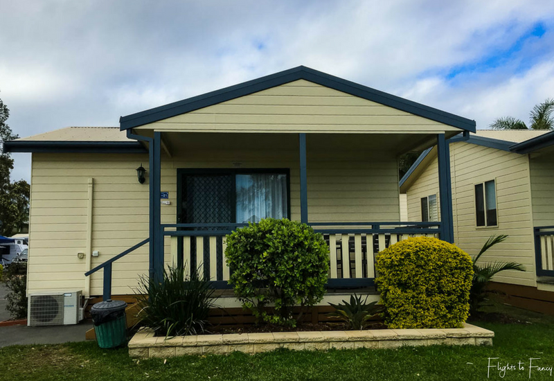 Waterfront Cabin at Great Lakes Forster Caravan Park