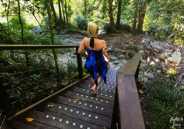 Flights To Fancy: Silky Oaks Lodge Mossman Queensland - Walking Down The Steps