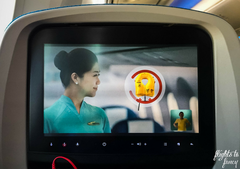 Flights To Fancy: Vietnam Airlines International Economy Review - Safety Demo