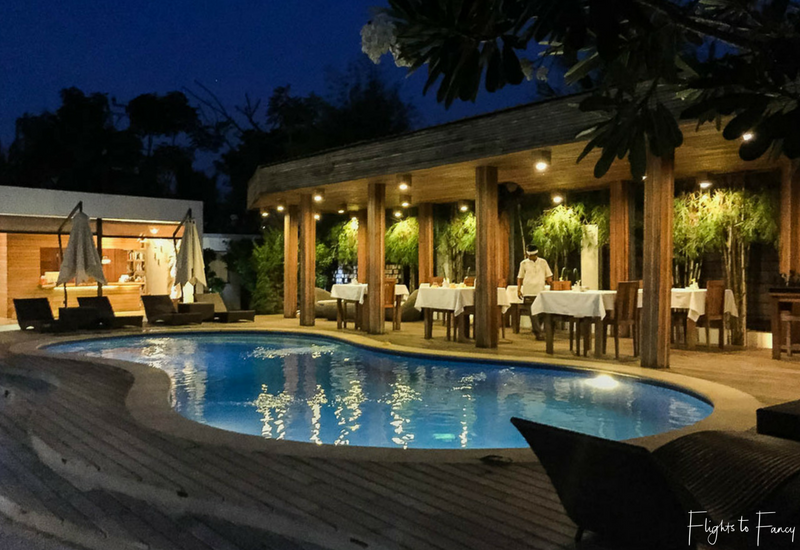 An evening swim beckons at Nero Villa Gili Trawangan