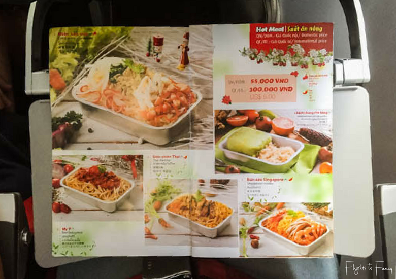 Flights To Fancy: Vietjet Air A320 Domestic Economy - Menu