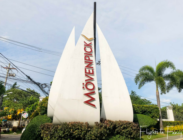 Entrance to Movenpick Hotel near Mactan Cebu Airport - Flights to Fancy