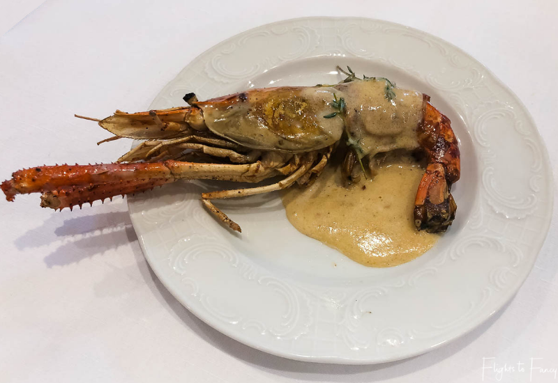 Fresh lobster for brunch Phnom Penh Raffles Hotel Restaurant