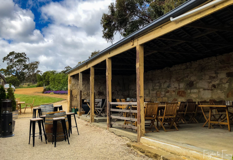 Pooley Wines Outdoor Dining Area