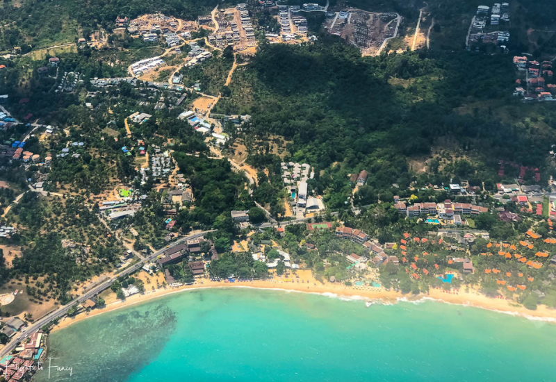 Ariel View of Chaweng Beach Noi Koh Samui