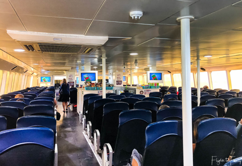 Lower cabin on the Lomprayah Ferry from Krabi to Koh Samui