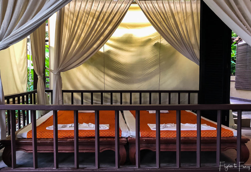 Outdoor massage cabana Swasana Spa Impiana Resort Chaweng Noi Koh Samui