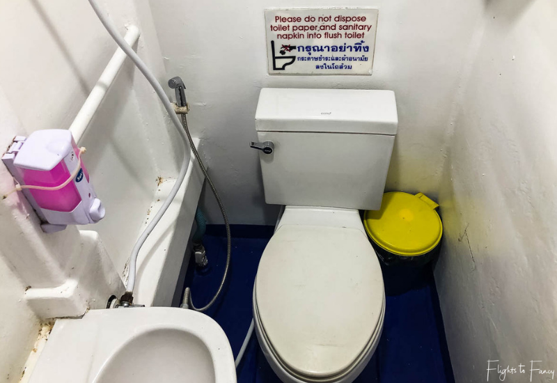 Restroom on the Lomprayah Ferry from Krabi to Koh Samui