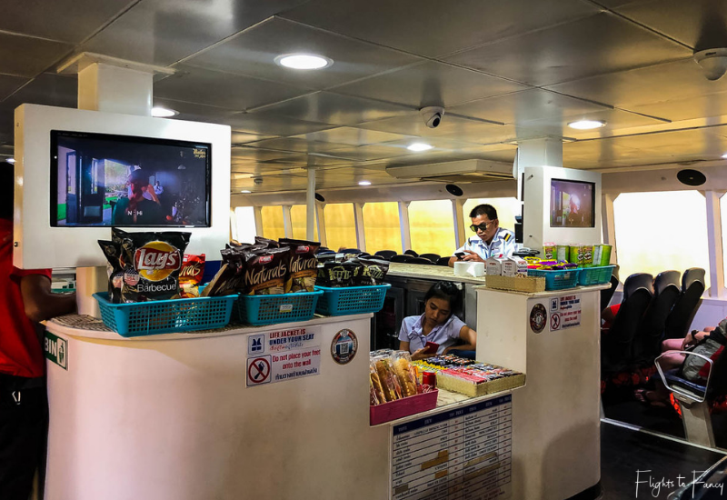 Shop on the Lomprayah Catamaran from Krabi to Nathon Pier Koh Samui