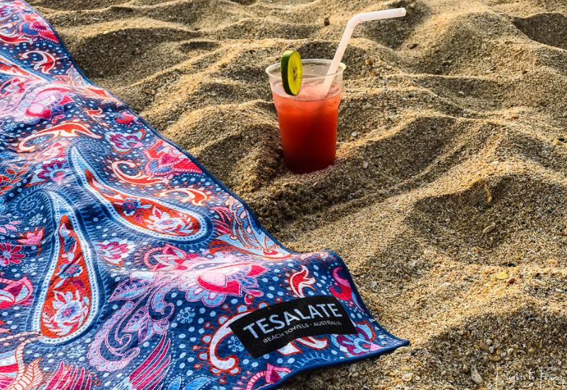 Cocktail & Cosmic Dream Tesalate Beach Towel