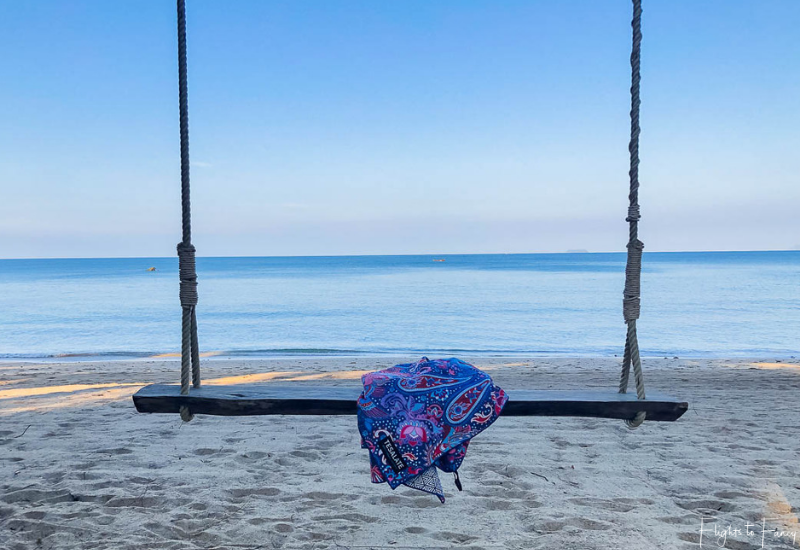Tesalate Beach Towel swinging in Koh Lanta