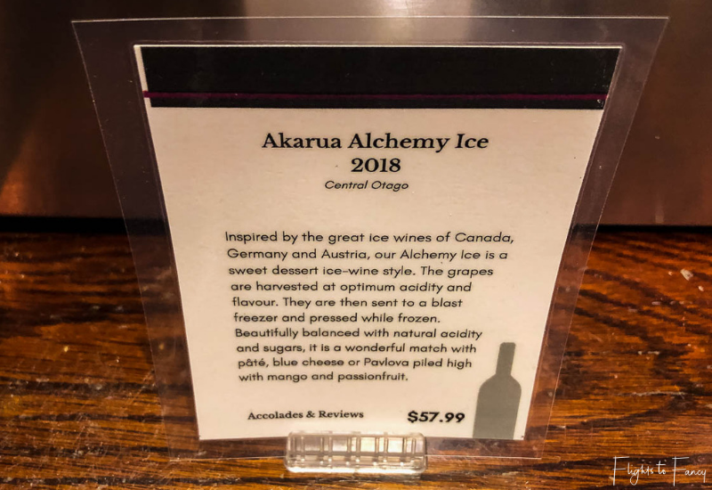 Akarua Alchemy Ice Tasting Notes